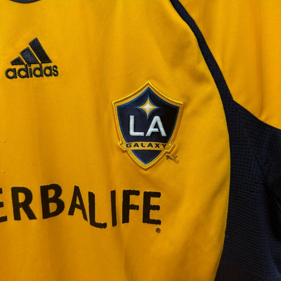 Adidas LA Galaxy Yellow Soccer Jersey - Picture 2 of 9